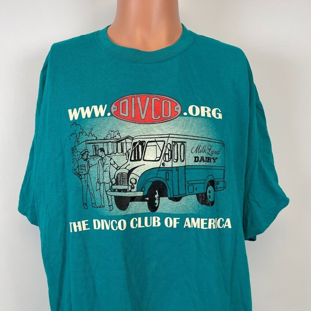 DIVCO Club Of America Delivery Trucks T Shirt Detroit Electric Vehicle Co XL - Picture 1 of 4
